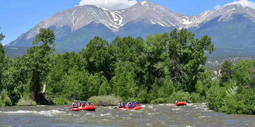 mountain and river view